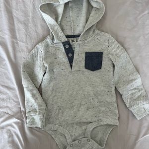 Cozy sweater onesie, size 24, like new